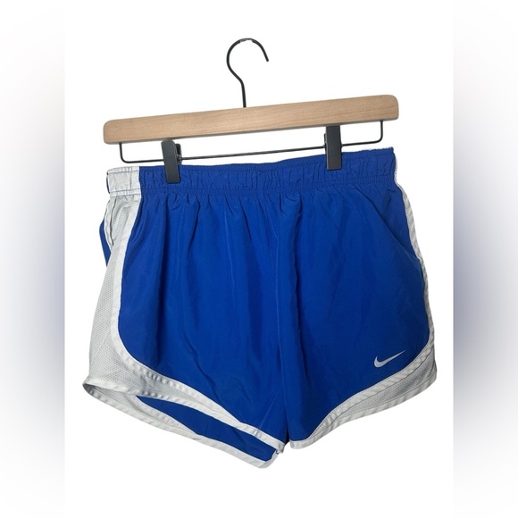 Nike Dri-FIT Tempo Running Shorts Women’s Medium Blue White Trim - Picture 1 of 5